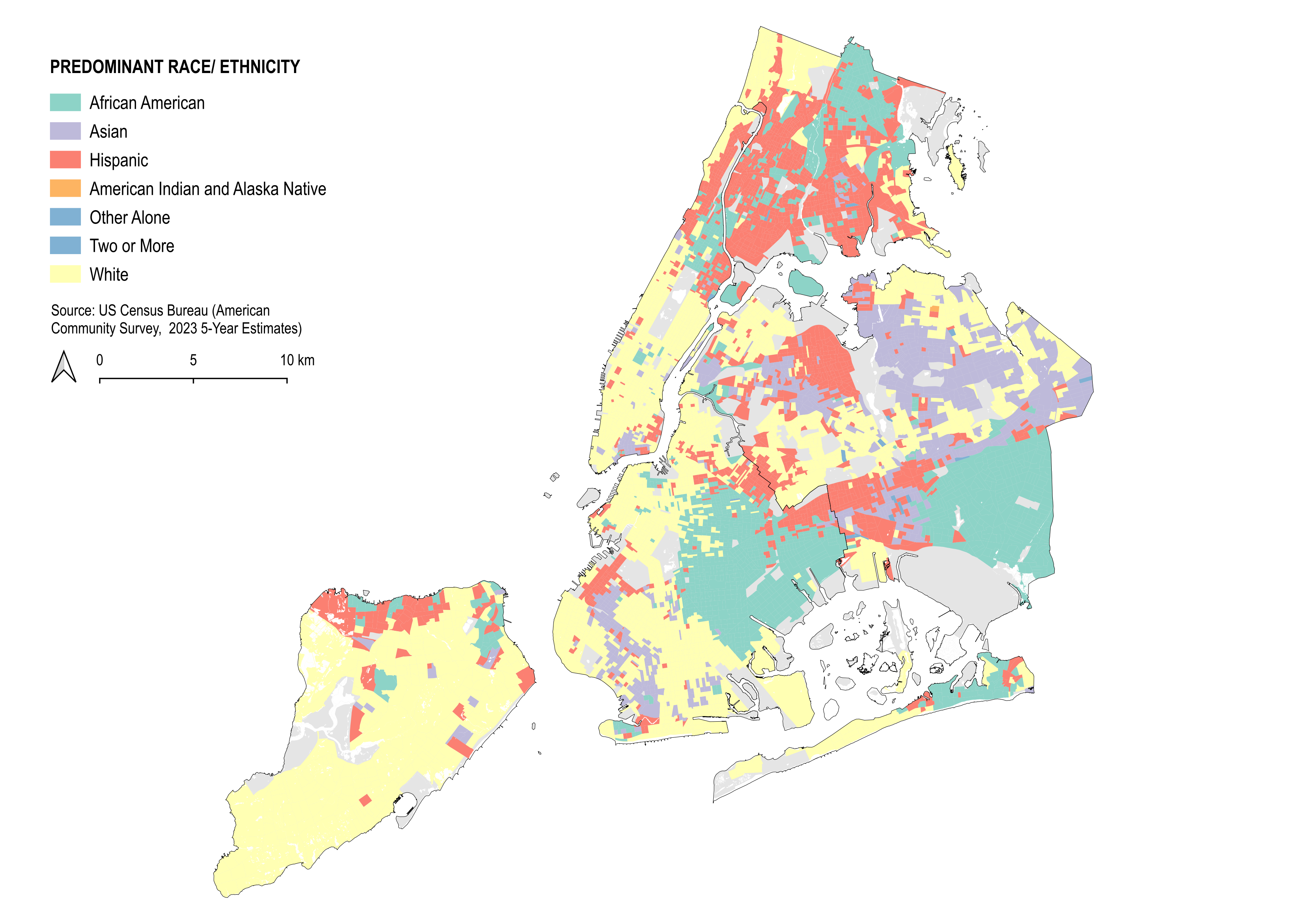 Race map of New York City